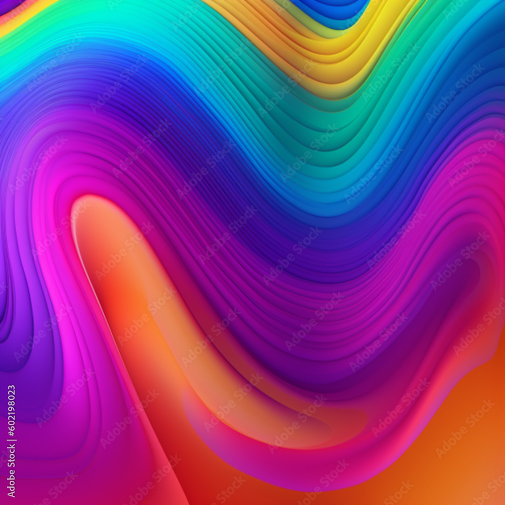 Fototapeta premium Rainbow Full Color Background Ai Generative