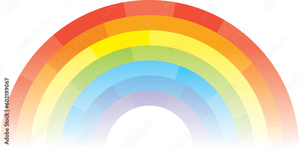 Obraz premium カラフルな虹のイラスト