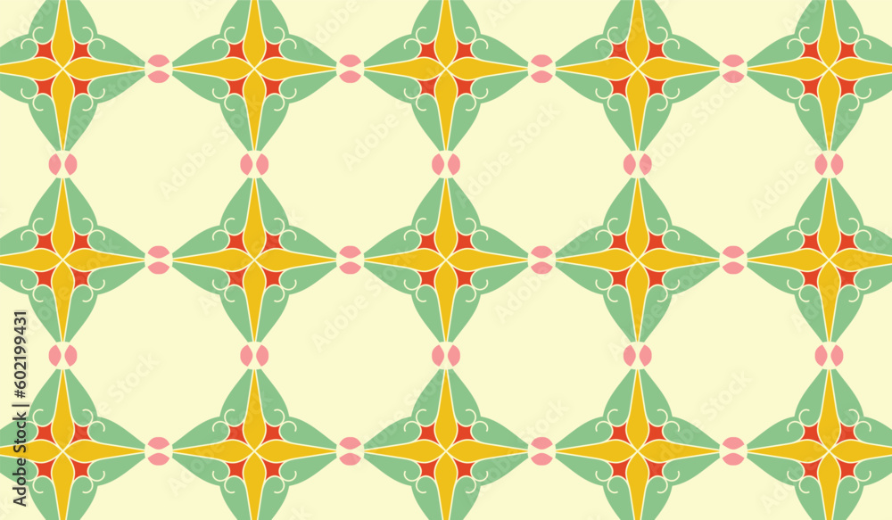 Fototapeta premium KDP Geometric Coloring Pattern 