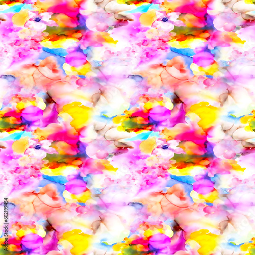 Seamless Print Shibori pattern  tie dye allover  textile  Shibori allover  dye pattern  watercolour pattern design Abstract Print