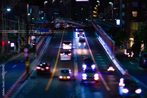 A night miniature traffic jam at the city street © tokyovisionaryroom