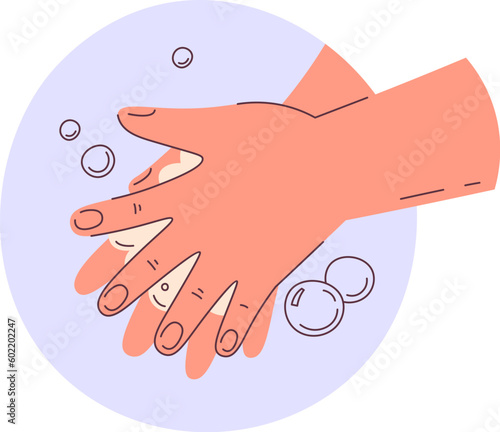 Scrub Between Your Fingers Hygiene Badge