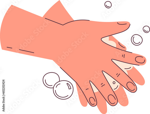 Washing Hands With Soap