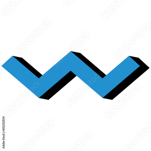 isolate blue memphis element png