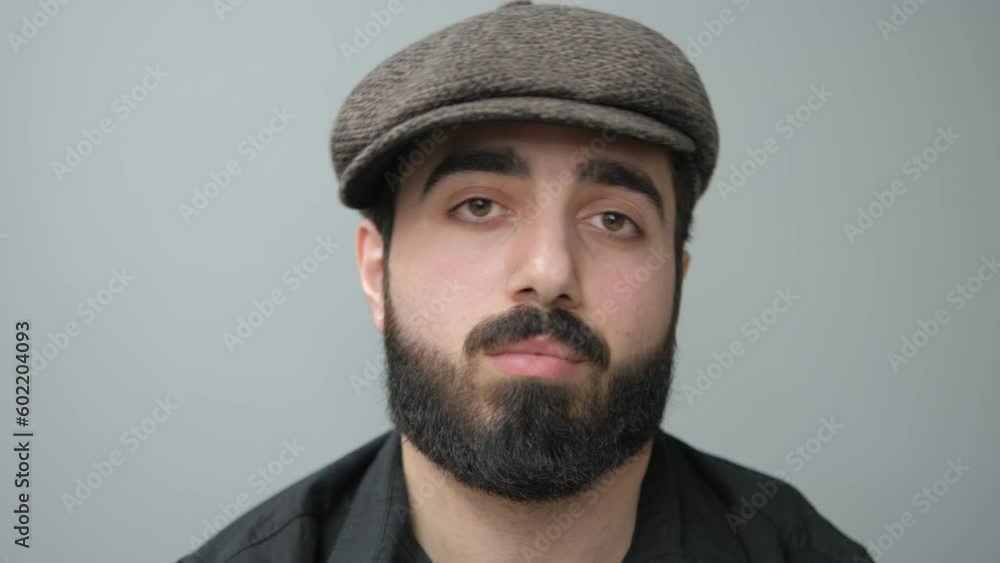 Portrait of a brutal and bearded man. Portrait of young confident indian business man executive looking at camera. Eastern male professional teacher Portrait of a brutal and bearded man. Portrait of young confident indian business man executive looking at camera. Eastern male professional teacher