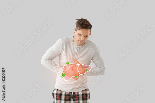 Young man suffering from pa...