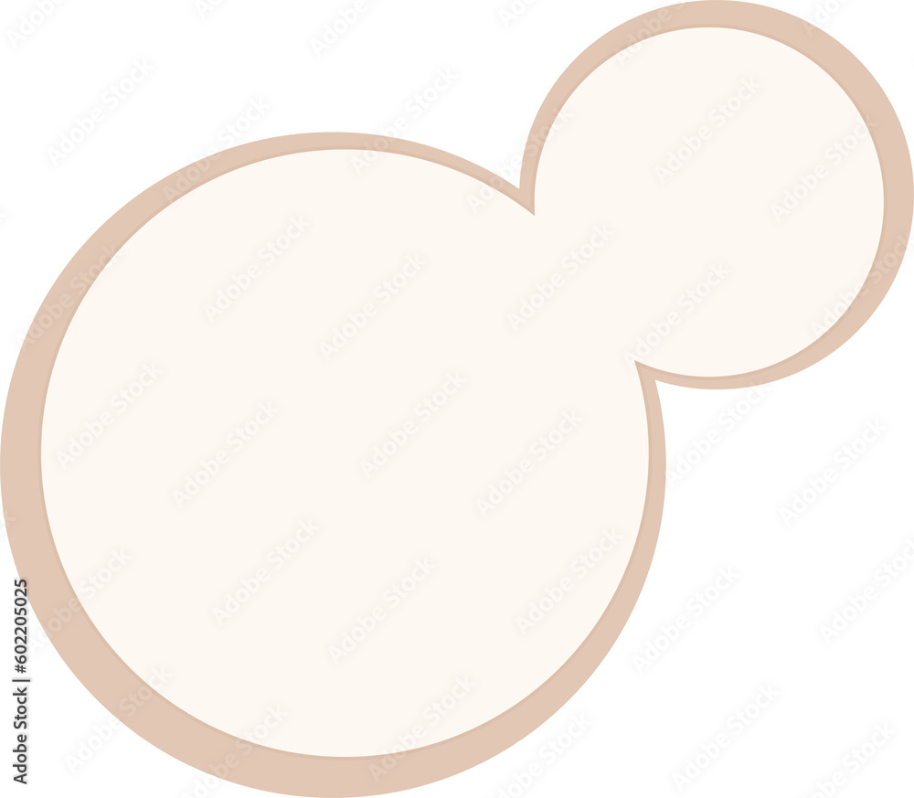 Budding yeast vector illustration graphic on transparent background Budding yeast vector illustration graphic on transparent background