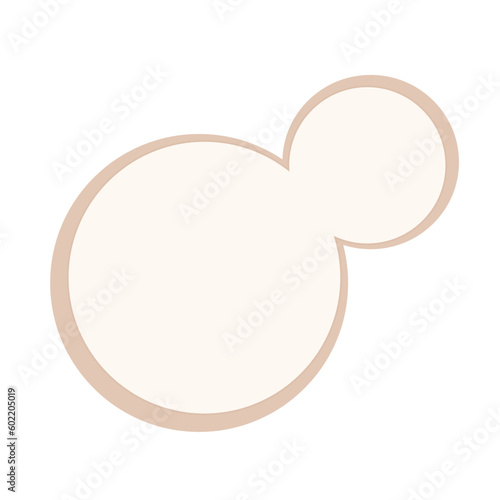 Budding yeast vector illustration graphic template