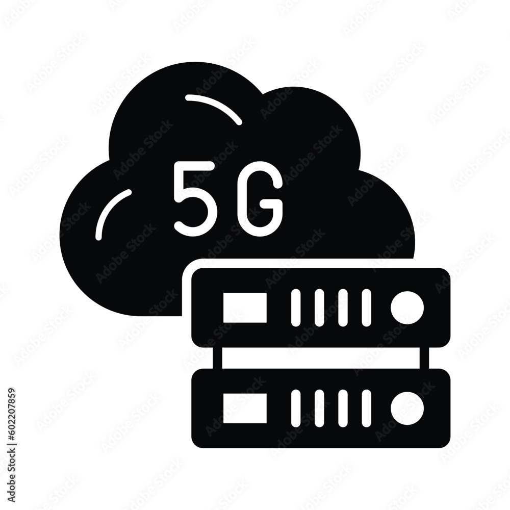 Beautifully designed 5G network Server icon in Modern Style, 5G technology vector Beautifully designed 5G network Server icon in Modern Style, 5G technology vector
