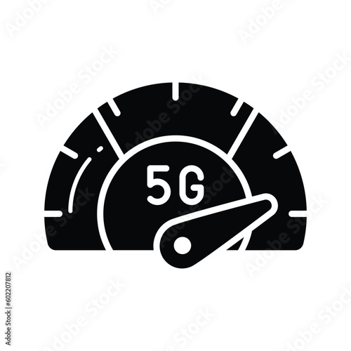 Check this carefully crafted 5G speed icon in trendy style, premium vector photo