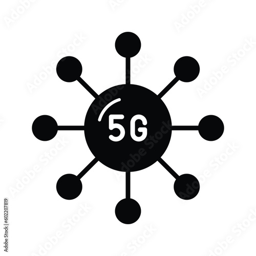 Grab this creatively designed 5G network connection icon in trendy style, 5G technology vector