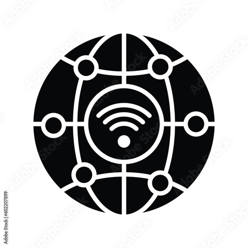 Beautifully designed vector of 5G technology signals in trendy style, premium icon photo