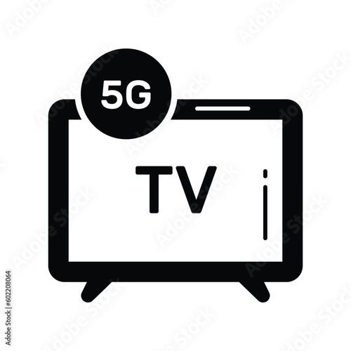 Beautifully designed vector of smart tv in trendy style, editable icon