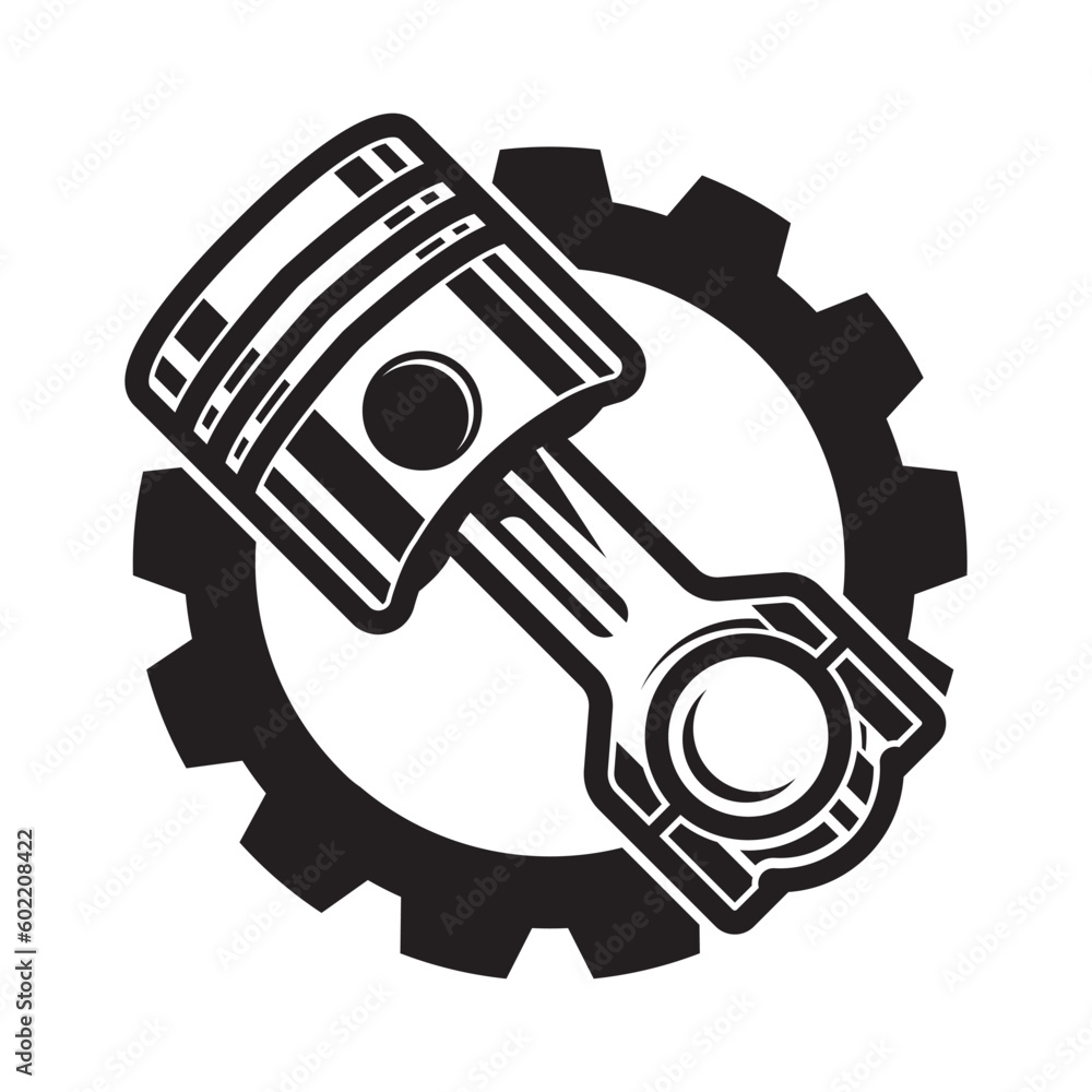 Piston icon logo vector illustration design template Piston icon logo vector illustration design template