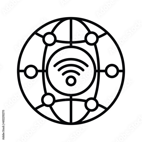 Beautifully designed vector of 5G technology signals in trendy style, premium icon photo