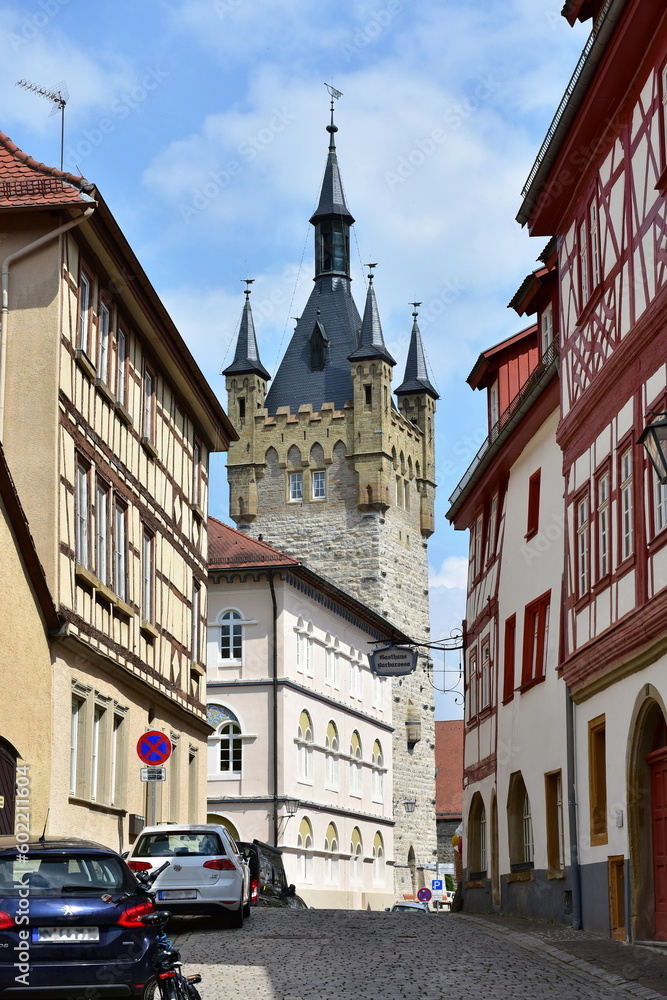 Fototapeta premium traditional half-timbered houses in village Bad Wimpfen in Germany