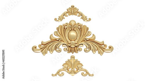 antique golden ornament