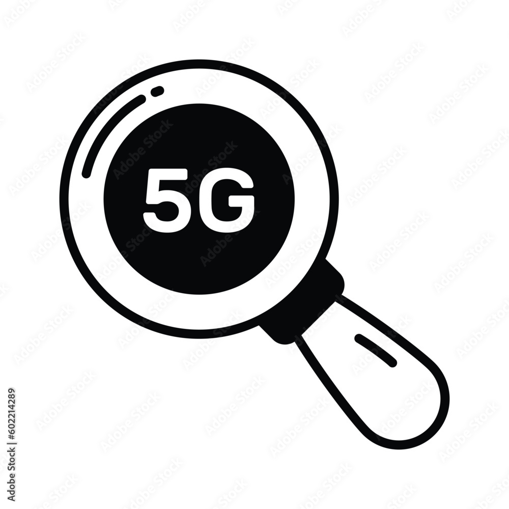 5G network technology search vector, premium icon ready to use 5G network technology search vector, premium icon ready to use