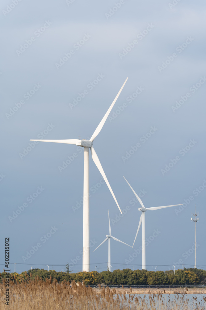 Wind turbines in the suburbs Wind turbines in the suburbs