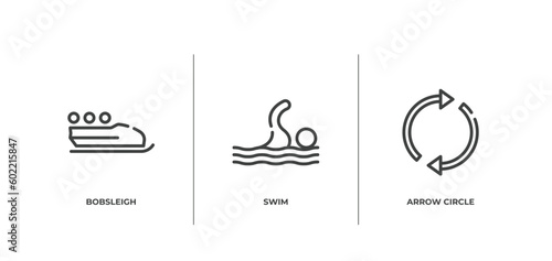 Fotografia, Obraz business pack outline icons set