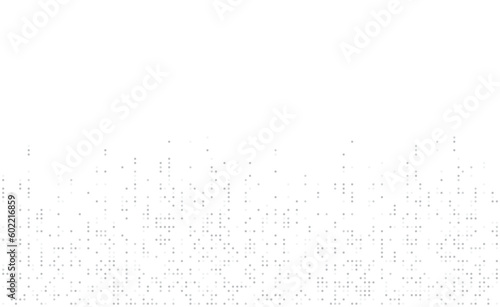 Digital technology background. Digital data dots gray pattern pixel background