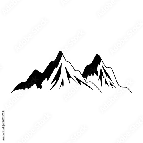 Vector illustration of mountain icons or logotypes