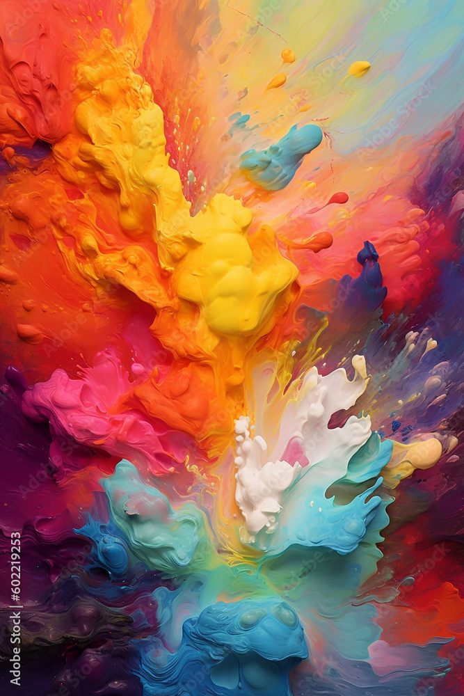 abstract background of paint mixing in water. Colorful abstract background