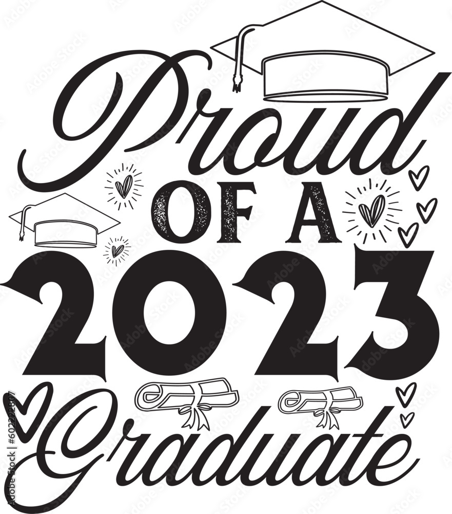 Proud Of A 2023 Graduate Senior 2023 Graduation Svg Bundle Proud Senior Svg Class Of 2023 3863