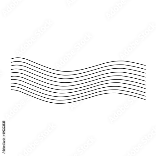 Abstract wave element for design