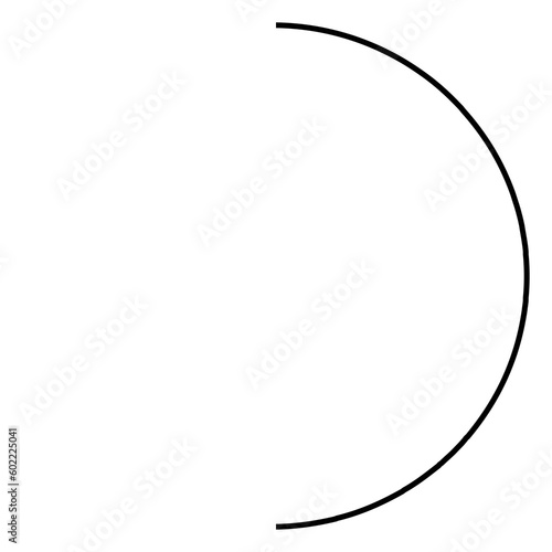 Semi circle Right side Png material stuff Infographic Elements text geometric design