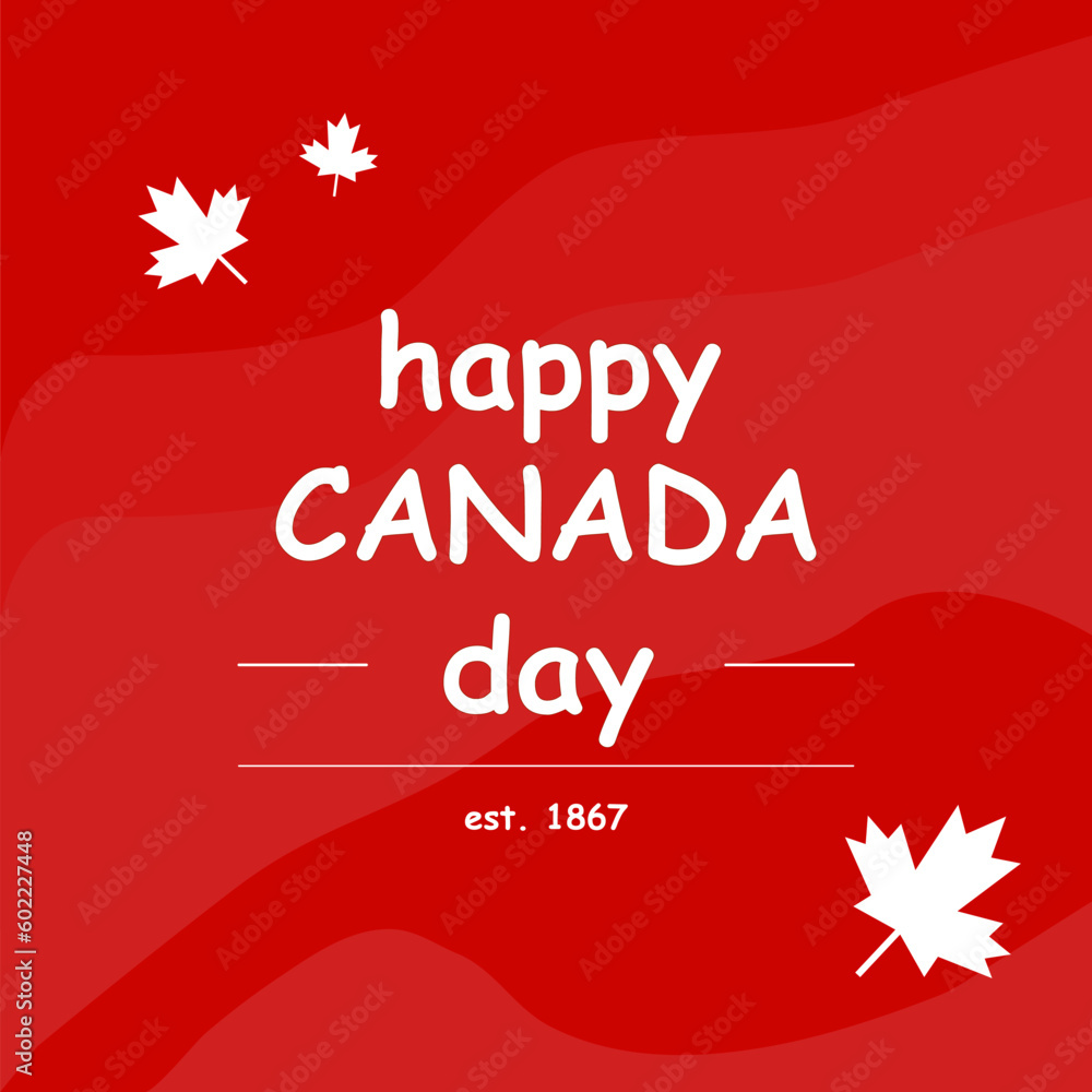 Poster for Canada day. Vector illuastration. Poster for Canada day. Vector illuastration.