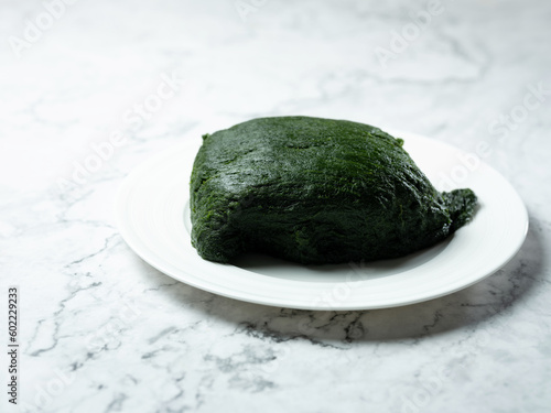 seaweed fulvescens on a plate, ingredients photo