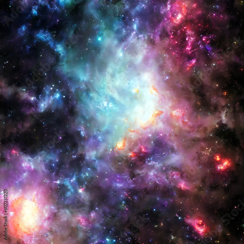 Space galaxy star nebula clouds background