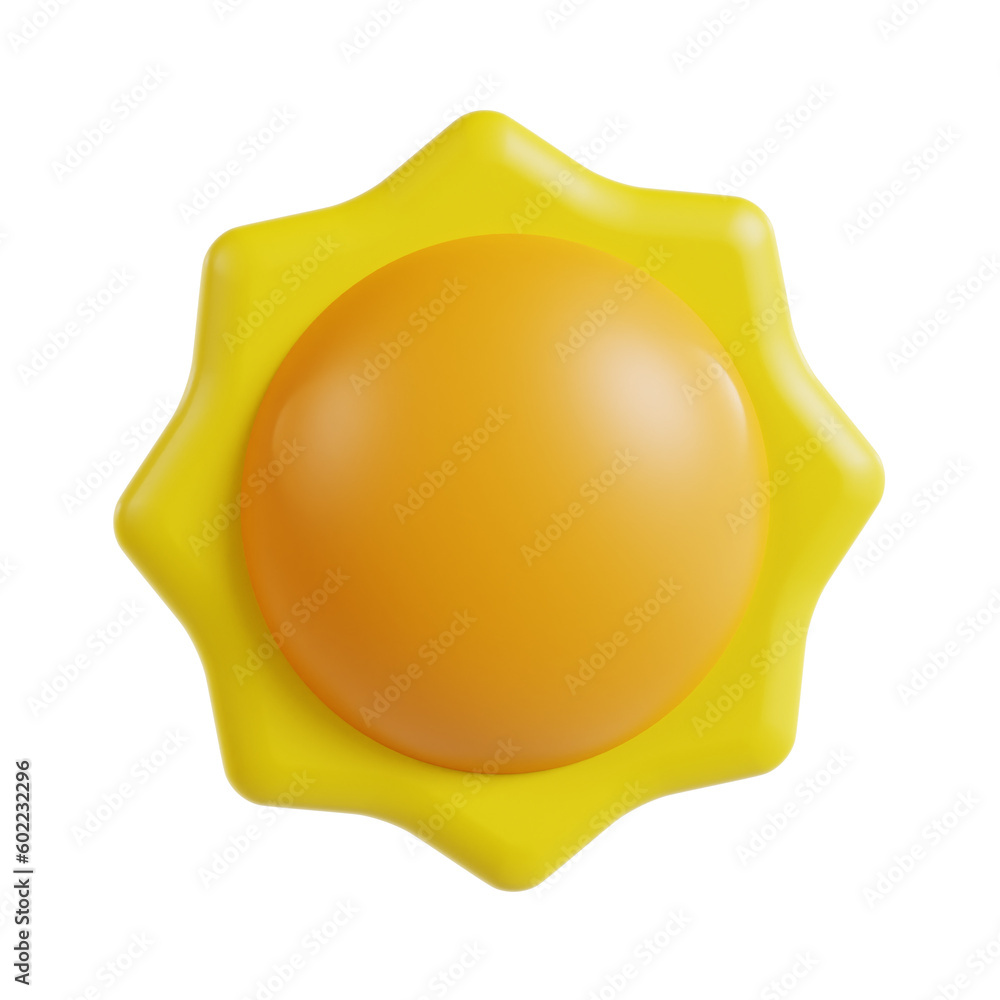 sun 3d rendering icon illustration, png file, transparent background, spring season sun 3d rendering icon illustration, png file, transparent background, spring season