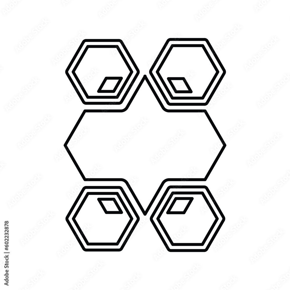 Abnormal, different, shape icon. Line, outline symbol. Abnormal, different, shape icon. Line, outline symbol.
