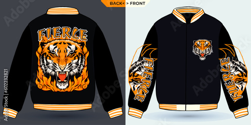 A Jacket Mock Up Unleashes the Ferocity of Fierce Tiger