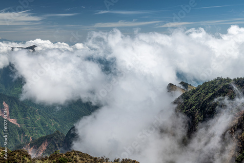 Niubei Mountain sea of clouds in Western Sichuan plateau  Sichuan province  China.