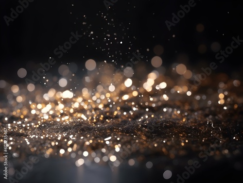 Glitter Cascade  Shimmering Specks of Glamour Background