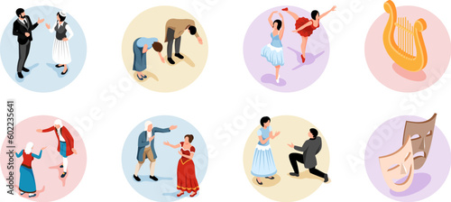 Theater Isometric Round Compositions