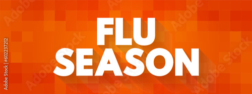 Wallpaper Mural Flu Season - annually recurring time period characterized by the prevalence of an outbreak of influenza, text concept background Torontodigital.ca