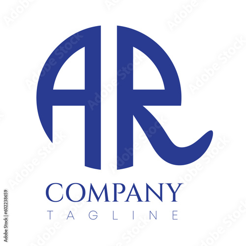 Company vector Logo Design with the letters AR
