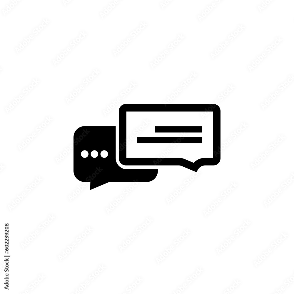 Chat icon , speak , talk vector sign design Chat icon , speak , talk vector sign design