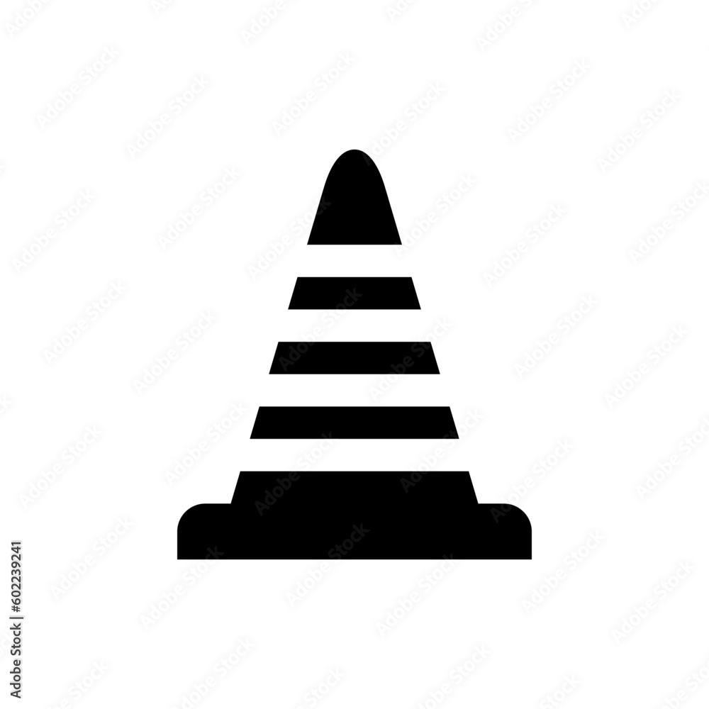 Road cones icon ,black sign design. Traffic cone vector sign design Road cones icon ,black sign design. Traffic cone vector sign design