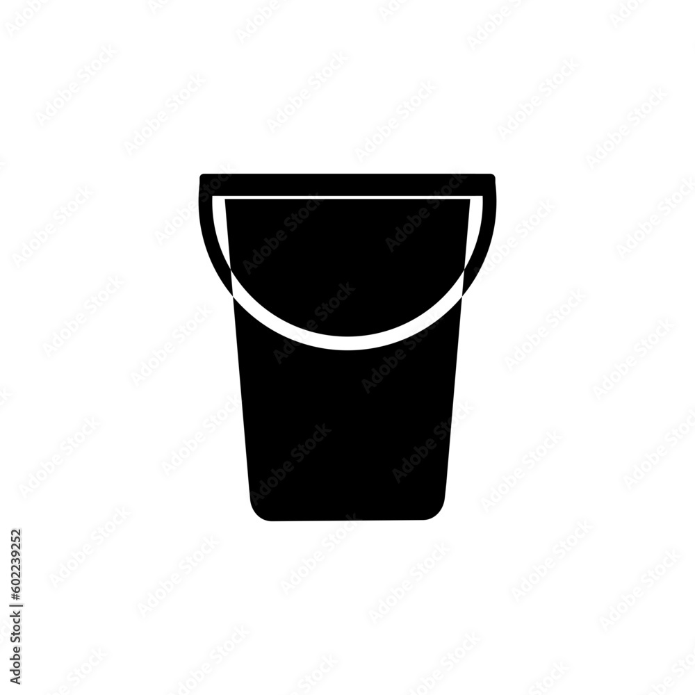 Bucket icon , vector sign design. Trash sign. Bin vector design Bucket icon , vector sign design. Trash sign. Bin vector design