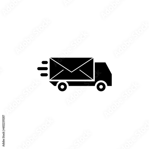 Truck icon ,trucking sign design . Postal truck. Mail Transfer