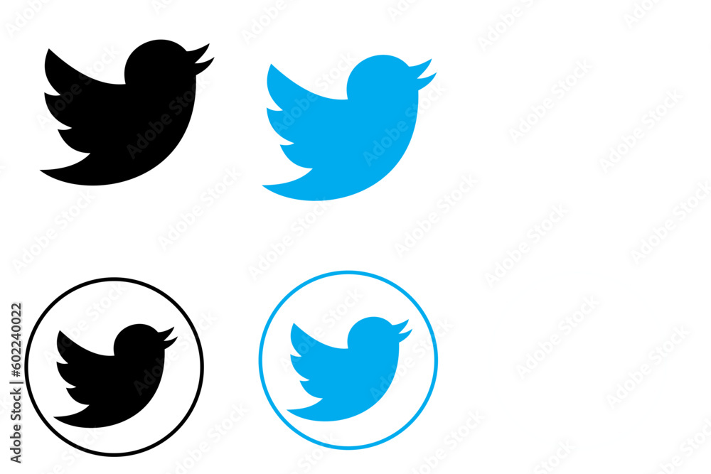Twitter new logo png download Popular Digital media platform vector