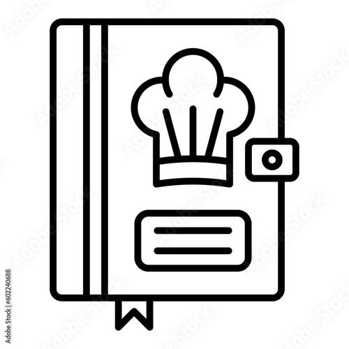 Cook book Line Icon