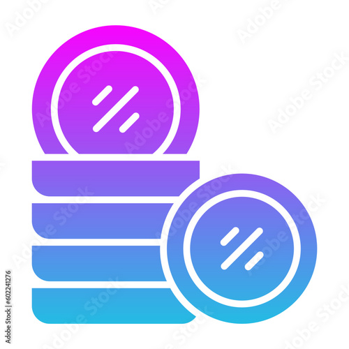 Plates Glyph Gradient Icon