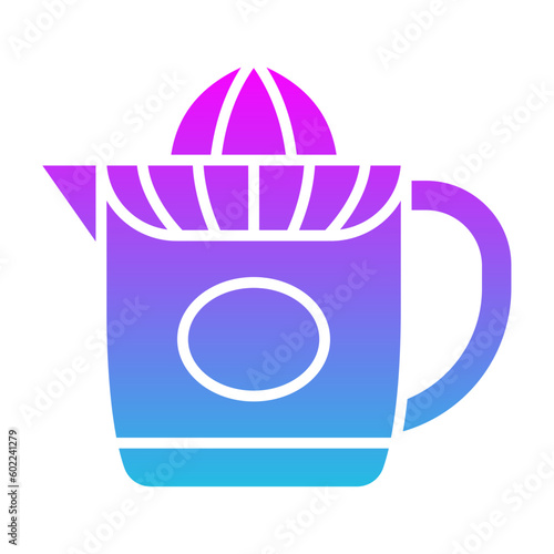 Orange squeezer Glyph Gradient Icon