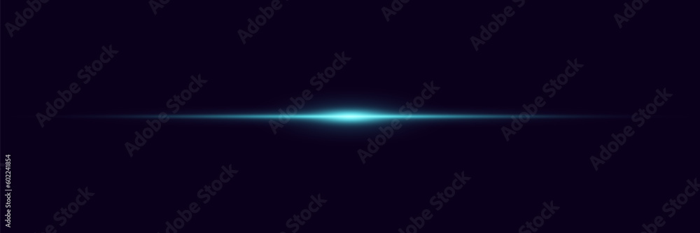 Abstract laser beam. Transparent isolated on black background. Vector illustration. lighting effect. directional spotlight.